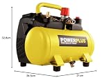 Powerplus kompresor POWX1721 bezolejowy ze zbiornikiem 6 l – sprężarka powietrza ze sprężonym powietrzem do roweru – kompresor o mocy 1100 W i 8 bar