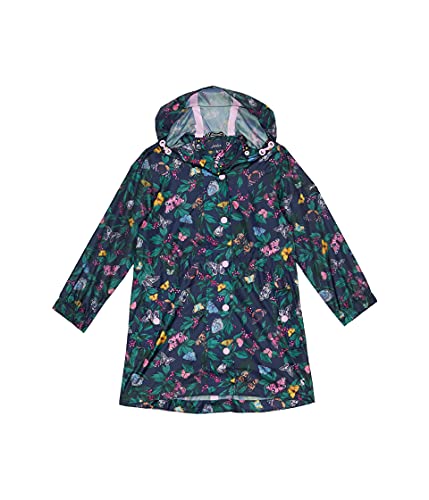 Joules Girls Raincoat, Navy Butterfly Woodland, 5T Us #TOP21