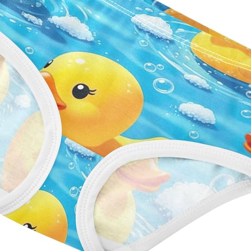 Toddler Underwear Floral 2t Cotton Girl Panties Cute Animal Undies Kids Briefs Yellow Ducks Blue Sea Bubble4