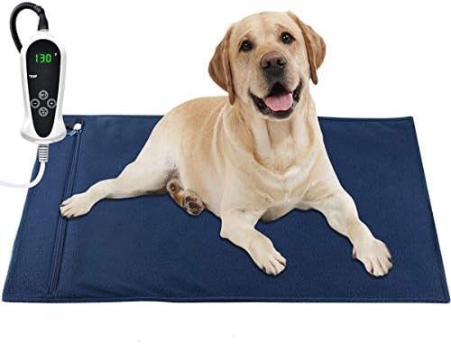 AILEEPET Pet Heating Pad Dog Heating Pad Dog Cat Warming Pad Electric Heated Pad for Dogs and Cats Heating Pad Dogs Heated Mat for Dogs Indoor Warming Mat with Auto Power Off (32×20Inch)…