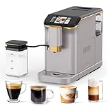 20Bar Espresso Machine - Fully Automatic Coffee Maker with Built-In Grinder & Milk Frother, 1.5L Removable Water Tank Latte Cappuccino Maker with TFT Touchscreen Display