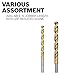 BOSCH TI2144 1-Piece 17/64 In. x 4-1/8 In. Titanium Nitride Coated Metal Drill Bit with 3/8 In. Reduced Shank for Applications in Heavy-Gauge Carbon Steels, Light Gauge Metal, Hardwood