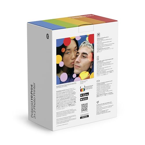 【VGP企画賞受賞】Polaroid(ポラロイド) Hi-Print 3x3 スマホプリンター Bluetooth対応 ペーパーカートリッジ10枚分付き Hi-Printアプリ対応 (9196)