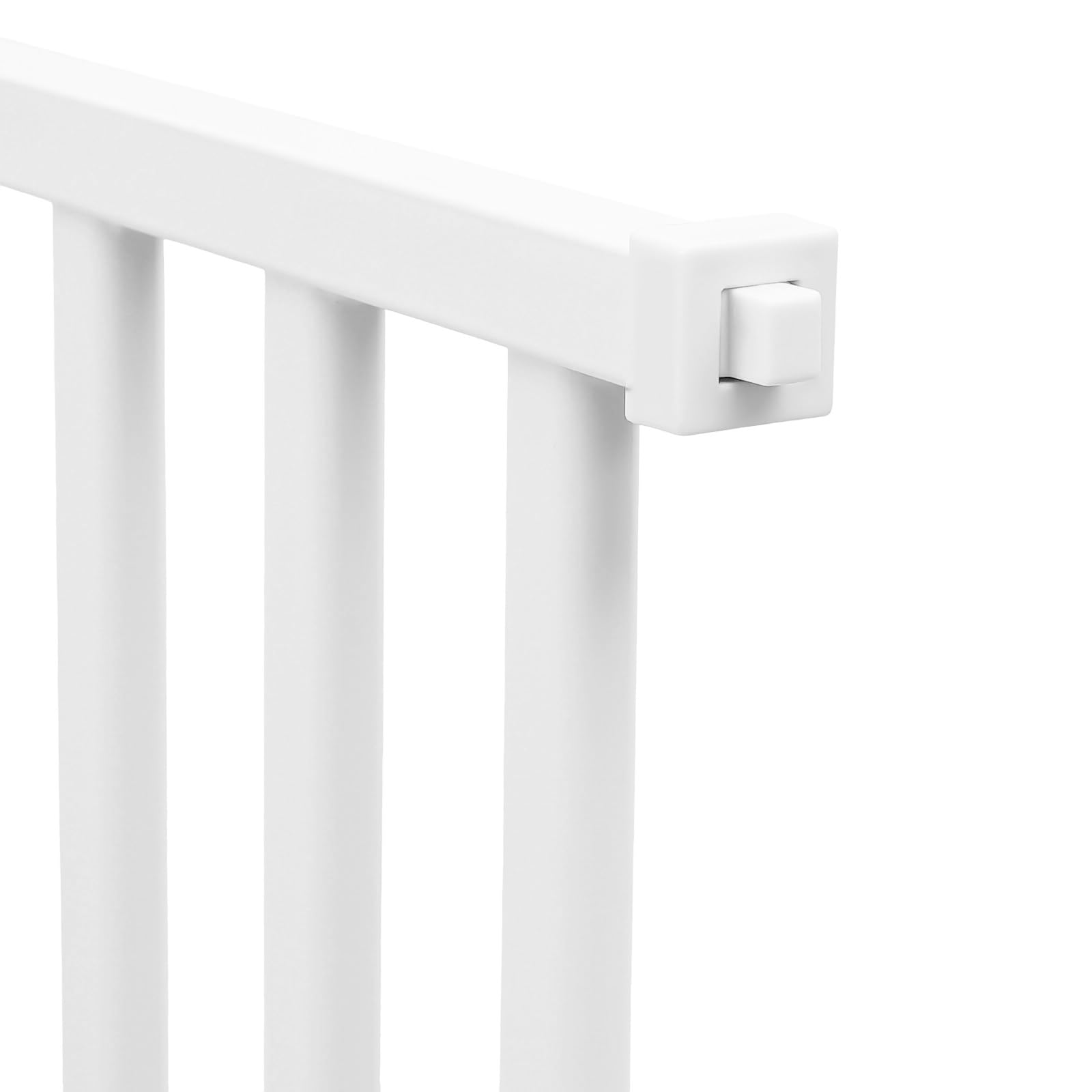Cancelletto per Gatti 150cm Porta Extra Alta, Porta Senza Fori per Animali Domestici, Cancelletto Estendibile per Gatti, Regolabile 76-85cm, Distanza Tra Aste 3.5cm, Apertura Porta 180°