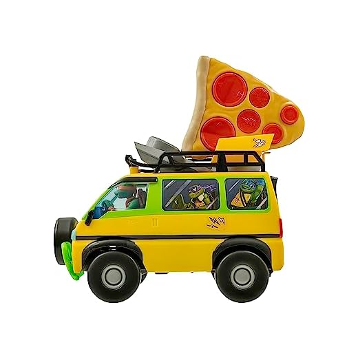 Tortugas Ninja – Pizza Blaster RC - Camión de Pizza teledirigido de la Película Caos Mutante – Funrise (71038)