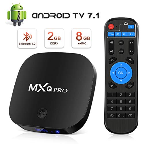 Leelbox Android TV Box 2GB RAM+16GB ROM, Leelbox TV Box Quad Core, 4K*2K UHD H.265, HDMI, USB*3, WiFi Media Player, Box TV Android