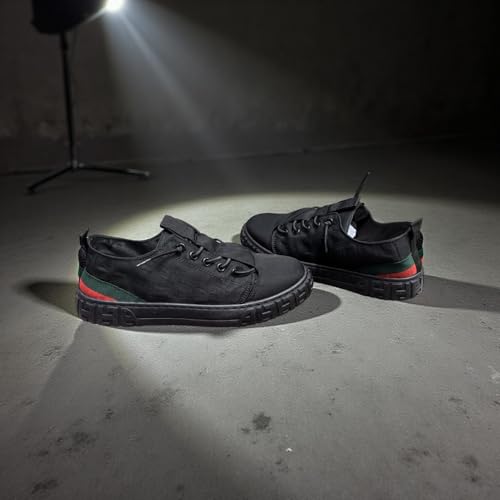 Image of Lace-Up Sneakers, Low-Top Casual Shoes