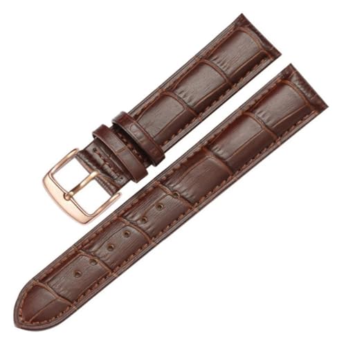 Bracelet montre en cuir chic et boucle or jaune pour un style élégant