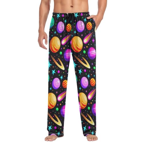 Men's Sleepwear Starry Sky Moon Star Pajama Pants for Men 23034093