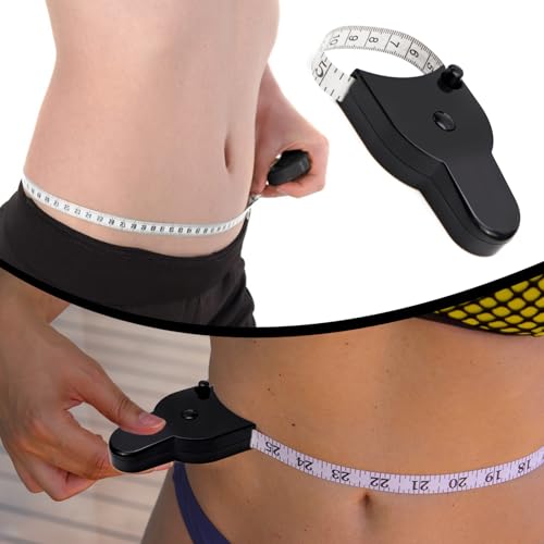 NCTNCX Caliper Körperfettzange, Körperfettmessgerät und Körpermaßband, Körperfett Messen, Fettmesszange zur Messung des Körperfettanteils