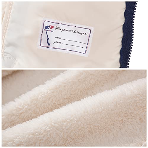 Rokka&Rolla Boys' Sherpa Fleece Lined Hooded Jacket #TOP26