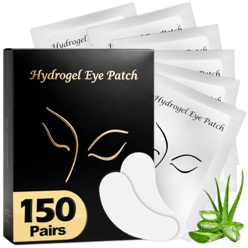 150 Pairs Eye Pads Lash Extensions, Lint Free Gel Pads