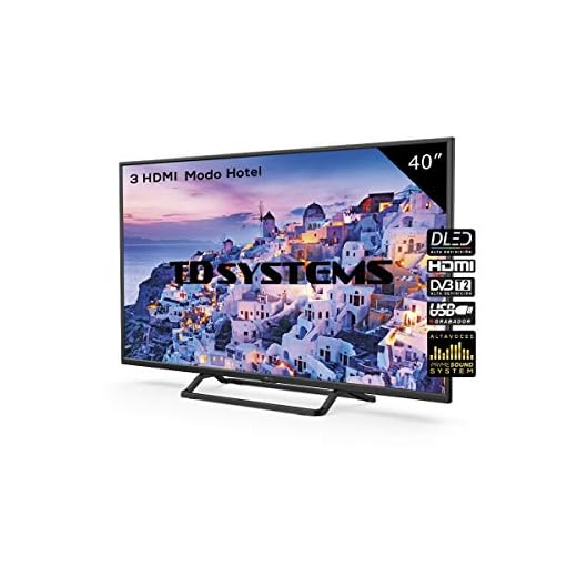 Televisor Led 40 Pulgadas Full HD, TD Systems K40DLX9F. Resolución 1920 x 1080, 3X HDMI, VGA, USB Reproductor y Grabador.
