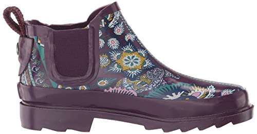Sakroots Women's Rhyme Rain Boot, Violet Tapestry World, 7
