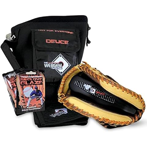 No Errors WebGem Catchers Mitt Care Kit. Glove Formation Tool, Reduces Glove Break-in Time, Holds Glove Shape, Catchers Essential Gear, Gift for Baseball Players- GLOVE NOT INCLUDED(Deuce) Cover