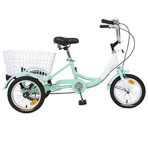 Slsy 14 inch Tricycle, 14” Trike Bike Perfect for Beginner Riders, Single Speed 14 inch 3 Wheel Bikes, Three-Wheeled Bicycles with Adjustable Height - Thumbnail 6