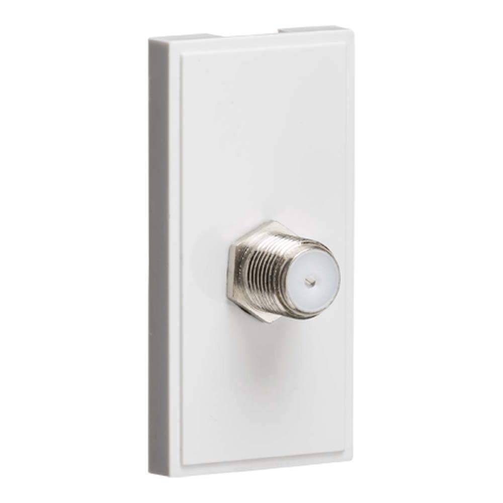 Knightsbridge White Sat Tv Outlet Module 25 X 50Mm