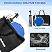 12 Inch Practice Drum Pad with Stand and Sticks, Beginner Snare Drum Pad with Drumsticks and Carrying Bag, Double Sided Silent Drum Pad (Blue)