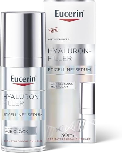 Eucerin Anti Wrinkle Epicelline Hyaluronic Acid Serum for Face, Anti Aging Face Serum for Women Visibly Rejuvenates the Look of Skin, All Skin Types, 30mL Bottle