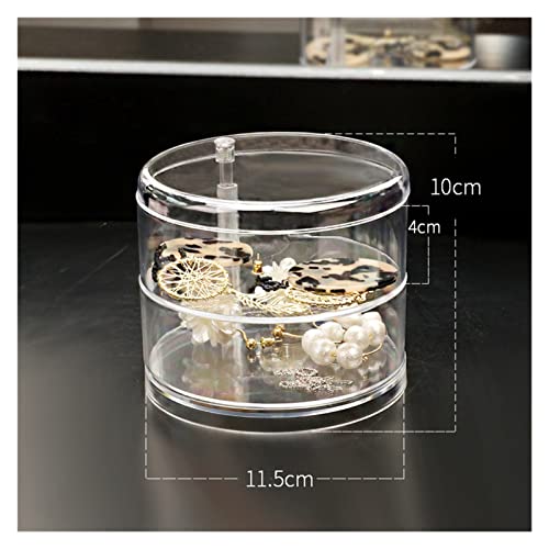 FANGPING Fang-Ping 2/3/4/5 Capas Caja de joyería giratoria Nueva Joyería de Moda Organizador Pendientes Anillo Caja de Almacenamiento Cosméticos Recipiente de Belleza Cover