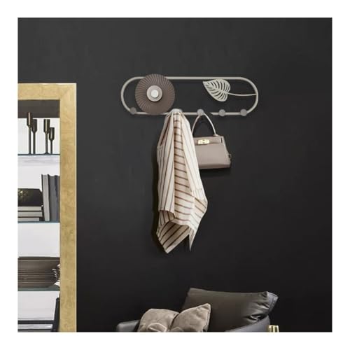 Perchero de pared ahorro de espacio para organizar la entrada 5