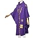 ANDHOM Clergy Elegance Church Vestments for Catholic Priests Chasuble Mass Apparel and Round Collar Robe With Pastor Stole