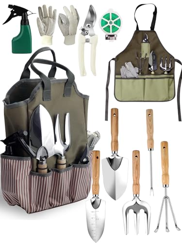 Set de herramientas de jardinería AINEED 11 piezas