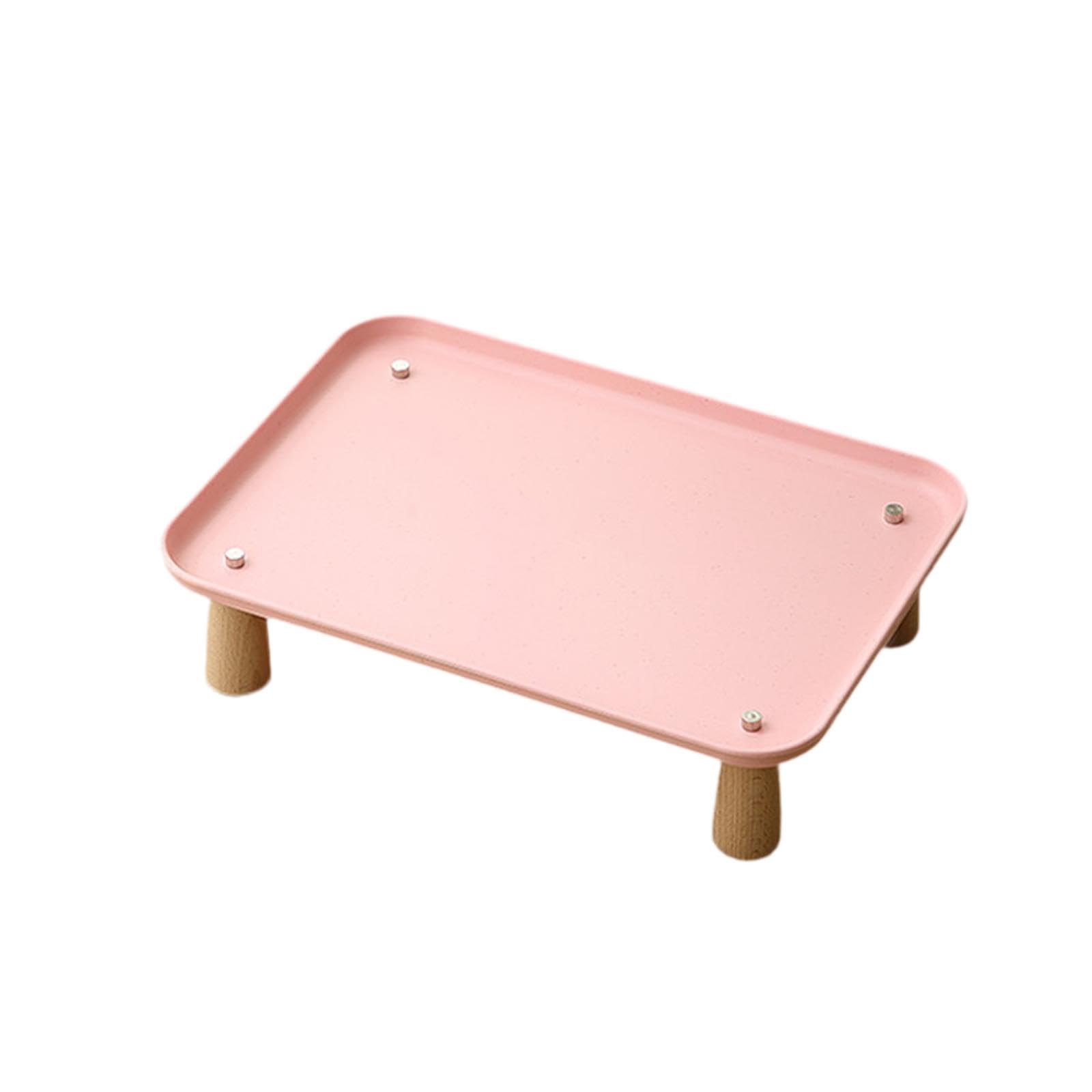 Soporte Elevado para comedero de Gatos, Mesa para Comida de Mascotas, Soporte Elevado cómodo, Bandeja para comedero de Mascotas, para Perros y Gatos, Rosa