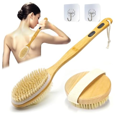 YUNYU Dual-Head Body Brush Set for Exfoliation Cover