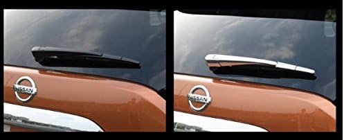Tiantian 4pcs ABS Chrome Car Back Rear Window Wiper Rain Nozzle Cover Trim Molding Trim Molding Strip Decorative Emblems Custom Fit for Nissan Murano 2015 2016 2017 2018 2019 2020 2021 2022 2023