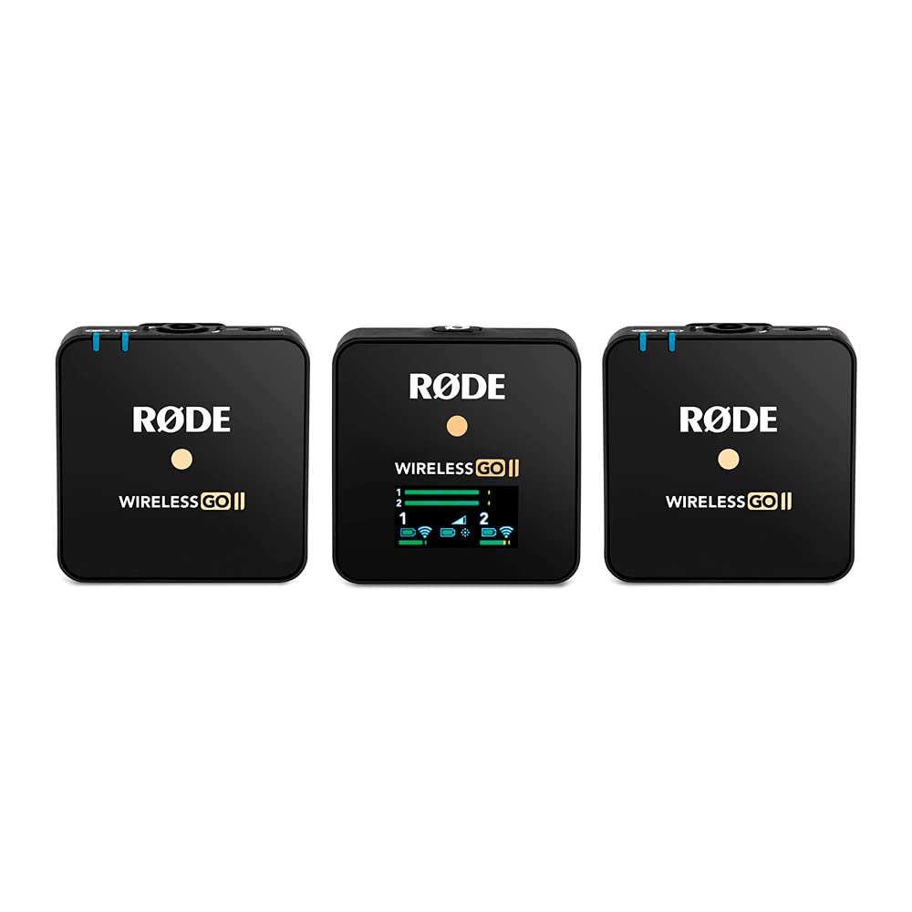 RØDE WIRELESS GO II Rode Sistema de microfone sem fio sem fio GO II sem fio, preto