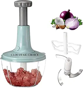 CLOUDTAIL CHOICE Multifuctional Quick Chef Vegetable Cutter, Potato Cutter, Fruit Cutter with Drain Basket Kitchen Veggies Fruit Shredder Greater Slicer Mixer Grinder