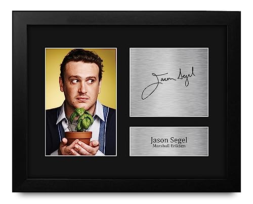 HWC Trading Jason Segel How I Met Your Mother Framed Gifts Printed Signed Autograph Picture for TV Show Fans - US Letter Size