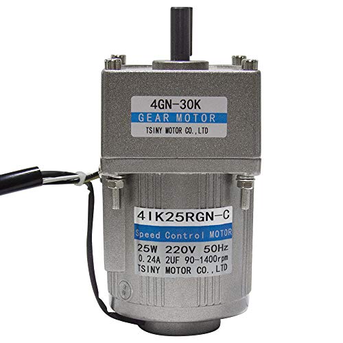Bemonoc 25 Watts AC 110V 50/60HZ Gear Reducer Motor 35RPM Shaft Dia 10mm