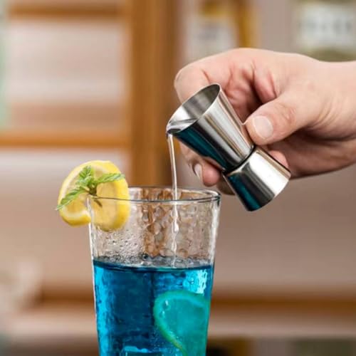 Dosador Duplo Inox 30ml / 60ml Copo Medidor Bebidas Drinks