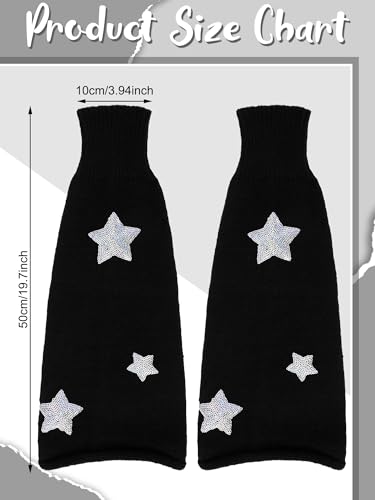 Image of Geyoga Y2k Accessories Harajuku Leg Warmers Gyaru Clothes Japanese Kawaii Girls Leg Warmers Goth Cute Lolita Knit Boot Socks