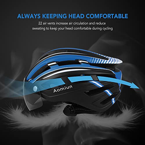 mingzhe Capacete de mountain bike Aomiun capacete de motociclismo com luz de fundo viseira magnética