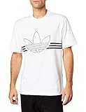 100% Baumwolle adidas Herren Outline TRF T-Shirt, White, L