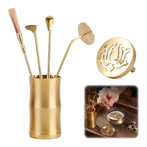 真鍮お香作りキット DIY お香型 真鍮お香ツールセット ホームヨガ 瞑想