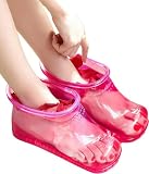 Beavorty Foot Soaker Portable Feet Soaking Tub Leakproof ＆ Wearable Foot Soaking Shoes Plastic Foot Bath Tub Bath Massager Basin Pedicure Feet Spa Shoes for Pedicure Foot Spa