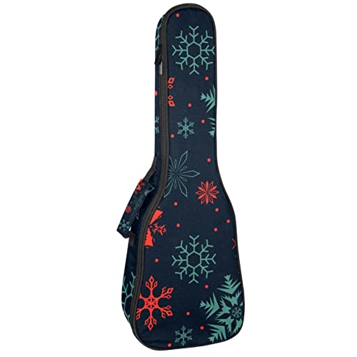 Sac de transport ukulélé ténor motif flocon de neige, idéal pour vos concerts et déplacements