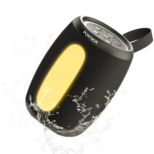 Bluetooth Speaker with Lights Stocking Stuffers for Men Women Teens Boys Girls, Portable Wireless,...