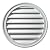 Fypon FRLV22 22"W x 22"H Round Functional Louver