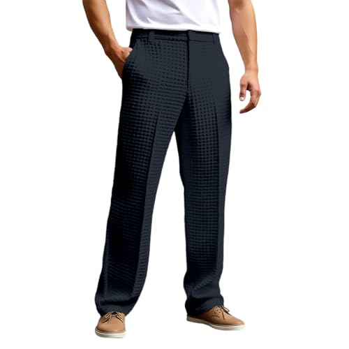 Pantalon de costume homme Hanraz coupe chino léger et classique uni