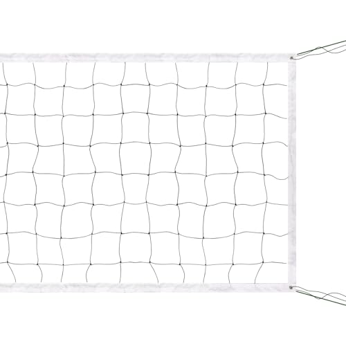 Professional Volleyball Net Outdoor,31.17x3.28ft Net, Canvas Edge Fitness Playground Volleyball Net (Black)