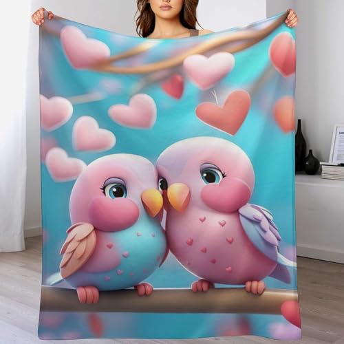 Couverture lit en flanelle perroquet pour des soirées cocooning - 2