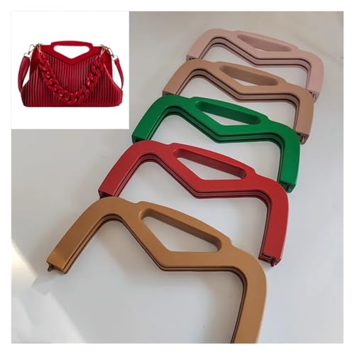 Anses de sac en bois en V : poignées artisanales 25x13 cm pour maroquinerie chic