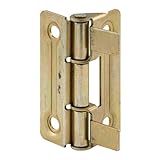 Prime-Line N 6936 Bi-Fold Door Hinges, Brass Plated, for Bi-Fold Doors (1 Pair)
