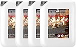 Bioethanol 80% Premium 20 L (4 x 5 L) – with Fireplace Mesh Effect, Bioethanol for Decorative Fire, Table Fireplace, Fireplace and Decorative Garden Fire for Indoor and Outdoor Use – Without