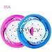 JCXYL EV 85A Inline Skate Wheels 62mm 64mm 68mm 70mm Noiseless Operation Replacement Skate Wheel for Asphalt Inline Skating or Outdoor/Indoor Roller Hockey 8 Pack,Blue,64mm